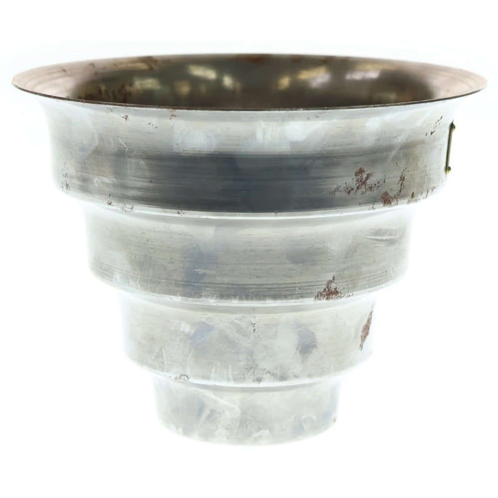 m&m(エムアンドエム) ×MASSES POT TYPE 8 - CLIFF STEEL / MEDIUM マシス クリフ 鉄鉢 ポット シルバー