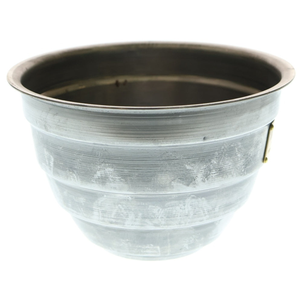 m&m(エムアンドエム) ×MASSES POT TYPE 4 - TERMIT STEEL / MEDIUM マシス ターミット 鉄鉢 ポット シルバー