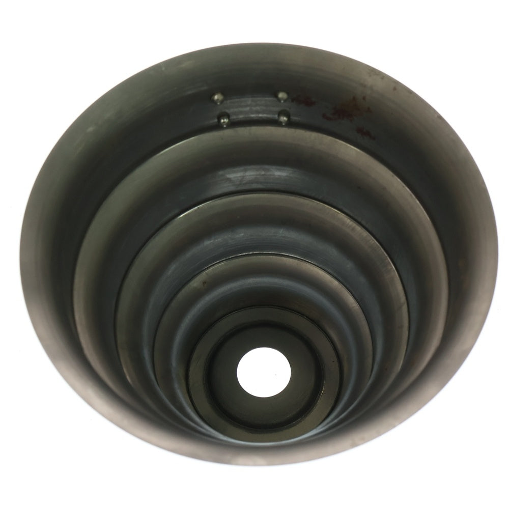 m&m(エムアンドエム) ×MASSES POT TYPE 8 - CLIFF STEEL / MEDIUM マシス クリフ 鉄鉢 ポット シルバー