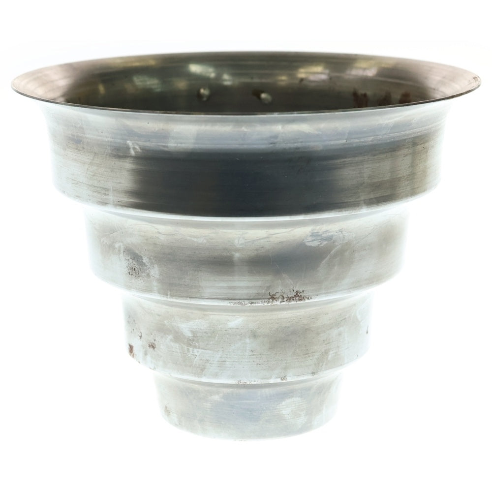 m&m(エムアンドエム) ×MASSES POT TYPE 8 - CLIFF STEEL / MEDIUM マシス クリフ 鉄鉢 ポット シルバー