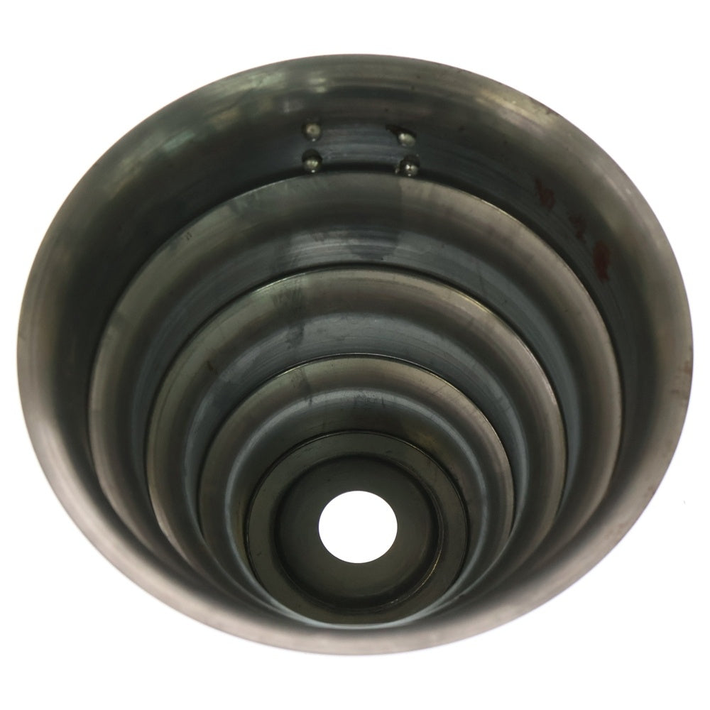 m&m(エムアンドエム) ×MASSES POT TYPE 8 - CLIFF STEEL / MEDIUM マシス クリフ 鉄鉢 ポット シルバー