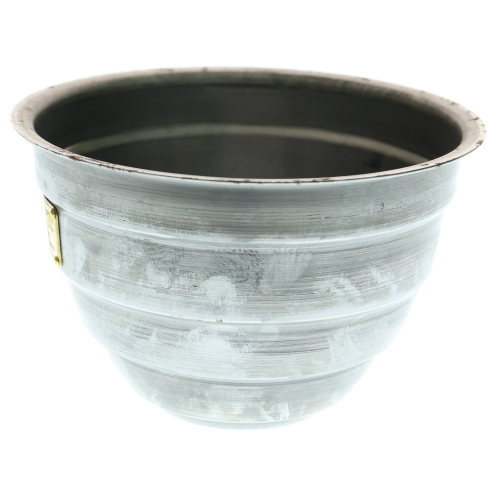 m&m(エムアンドエム) ×MASSES POT TYPE 4 - TERMIT STEEL / MEDIUM マシス ターミット 鉄鉢 ポット シルバー