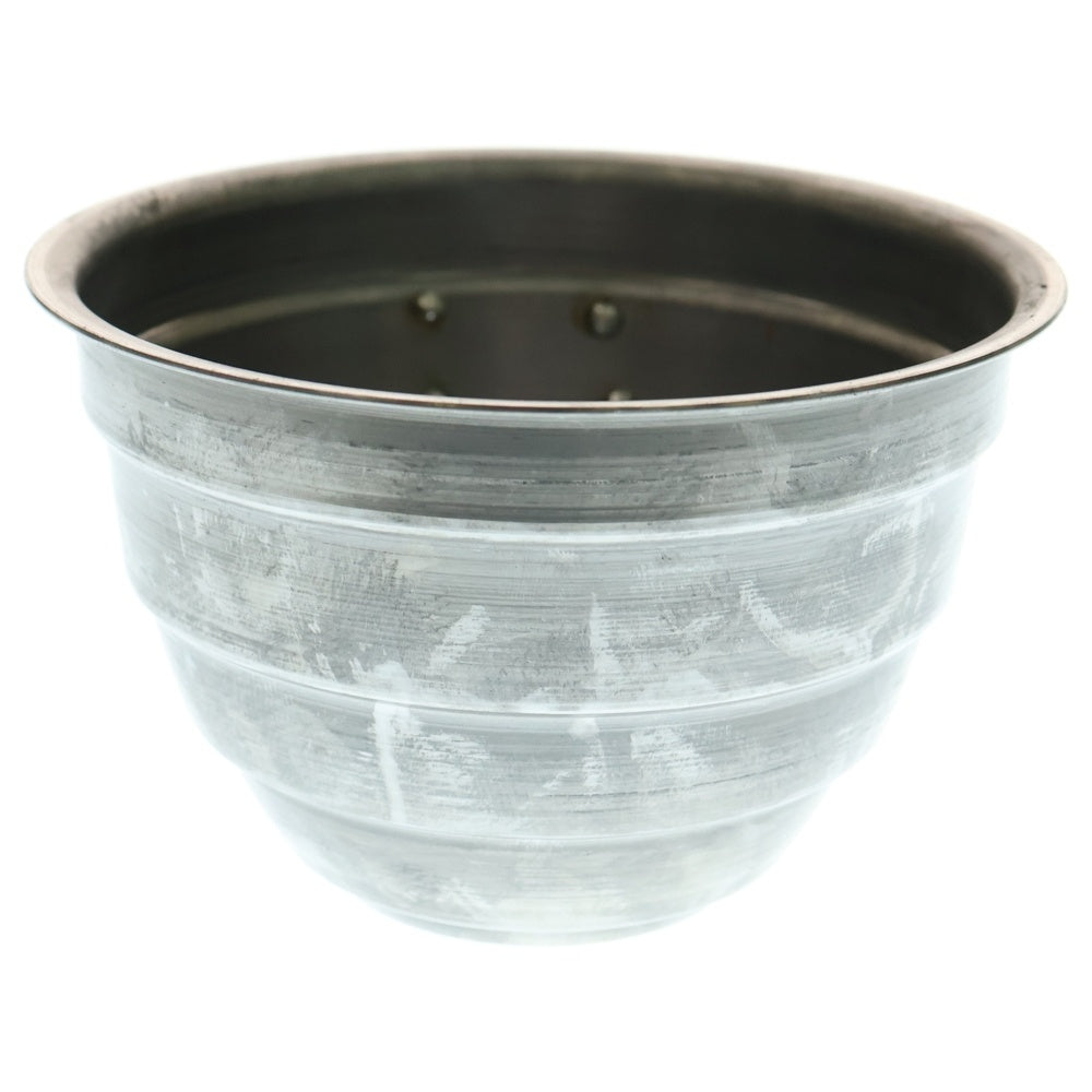 m&m(エムアンドエム) ×MASSES POT TYPE 4 - TERMIT STEEL / MEDIUM マシス ターミット 鉄鉢 ポット シルバー