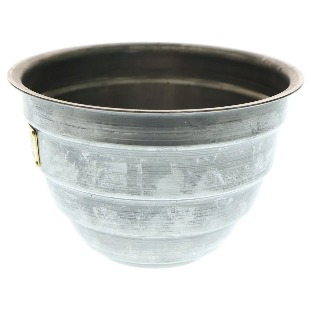 m&m(エムアンドエム) ×MASSES POT TYPE 4 - TERMIT STEEL / MEDIUM マシス ターミット 鉄鉢 ポット シルバー