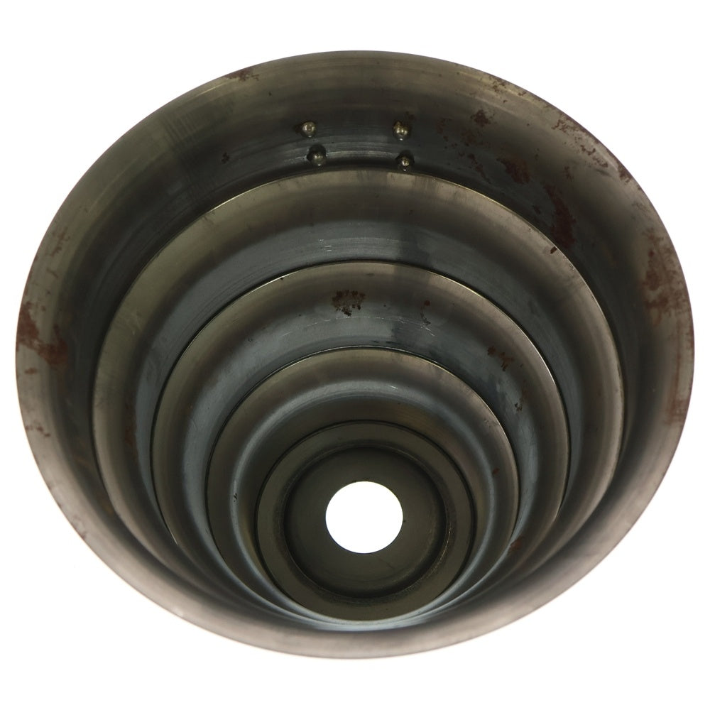 m&m(エムアンドエム) ×MASSES POT TYPE 8 - CLIFF STEEL / MEDIUM マシス クリフ 鉄鉢 ポット シルバー