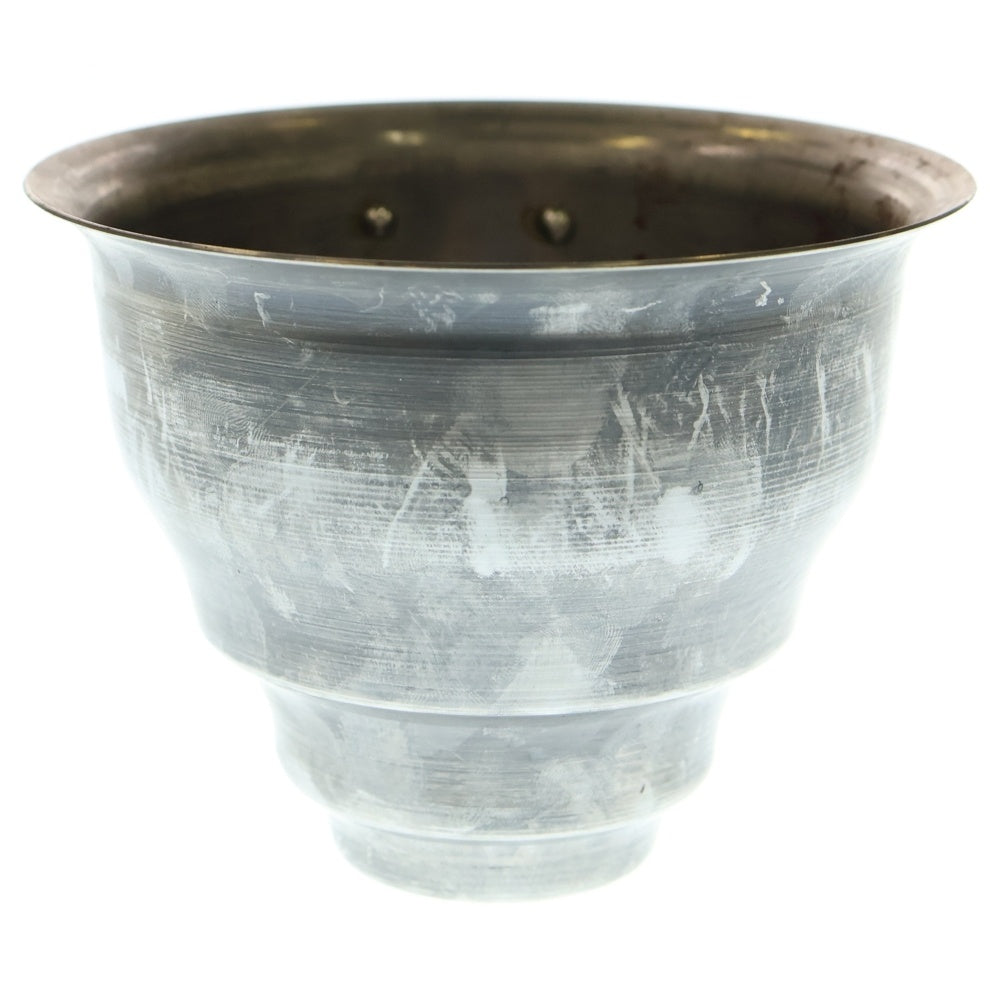 m&m(エムアンドエム) ×MASSES POT TYPE 5 - Conch STEEL / SMALL マシス コンク 鉄鉢 ポット シルバー