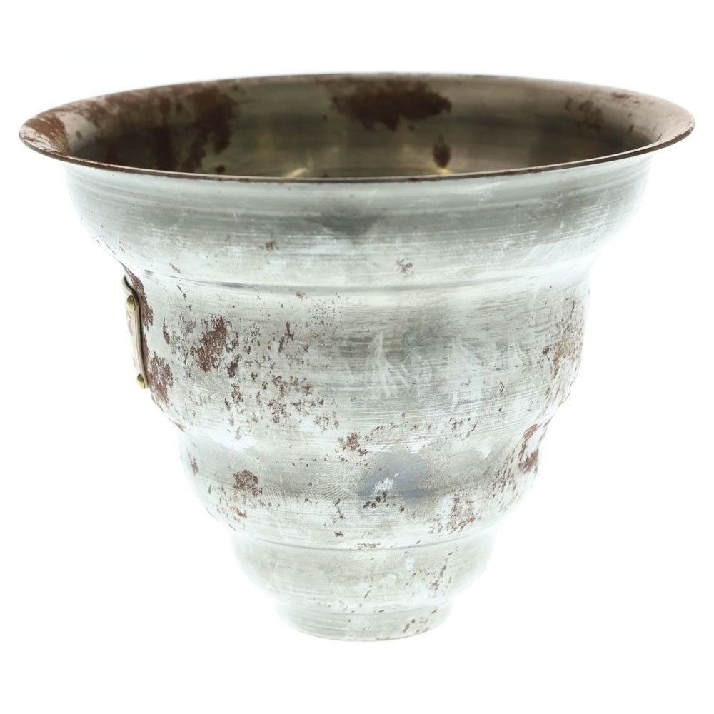 m&m(エムアンドエム) ×MASSES POT TYPE 6 - Bibendum STEEL / SMALL マシス ビバンダム 鉄鉢 ポット シルバー