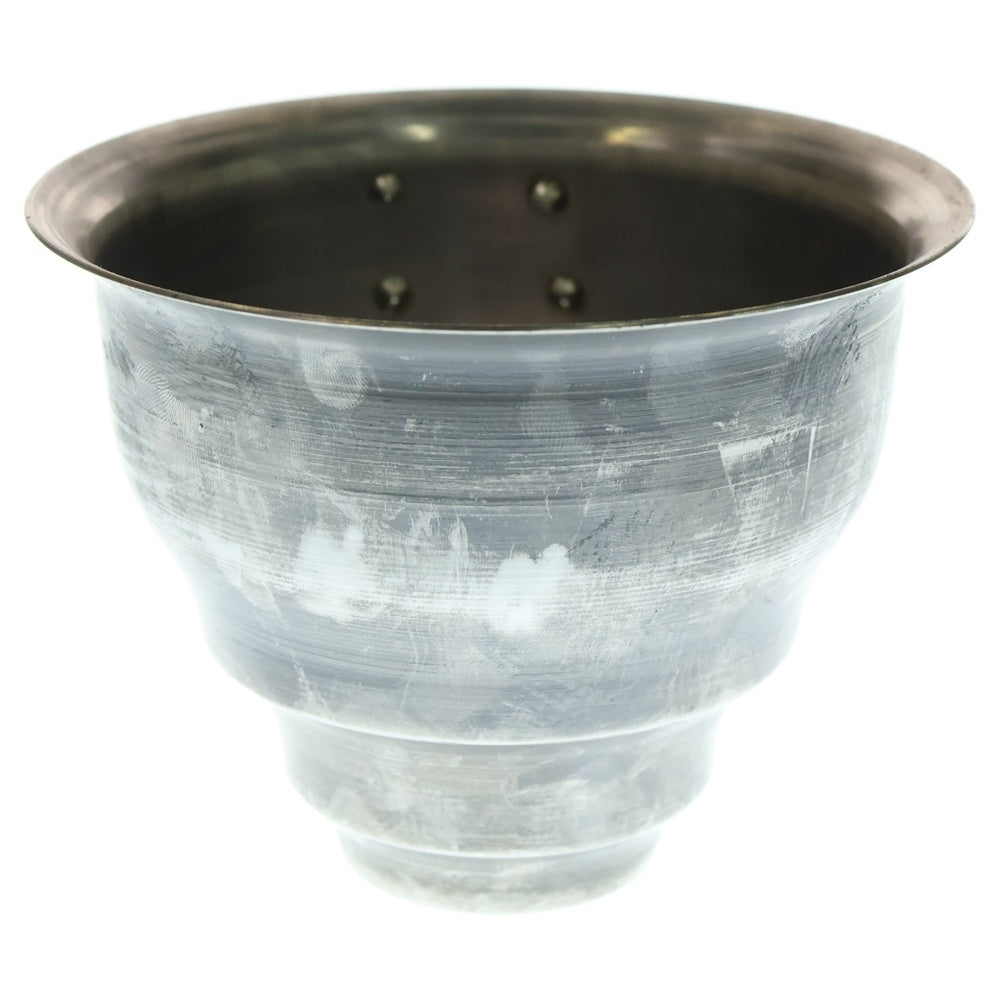 m&m(エムアンドエム) ×MASSES POT TYPE 5 - Conch STEEL / SMALL マシス コンク 鉄鉢 ポット シルバー