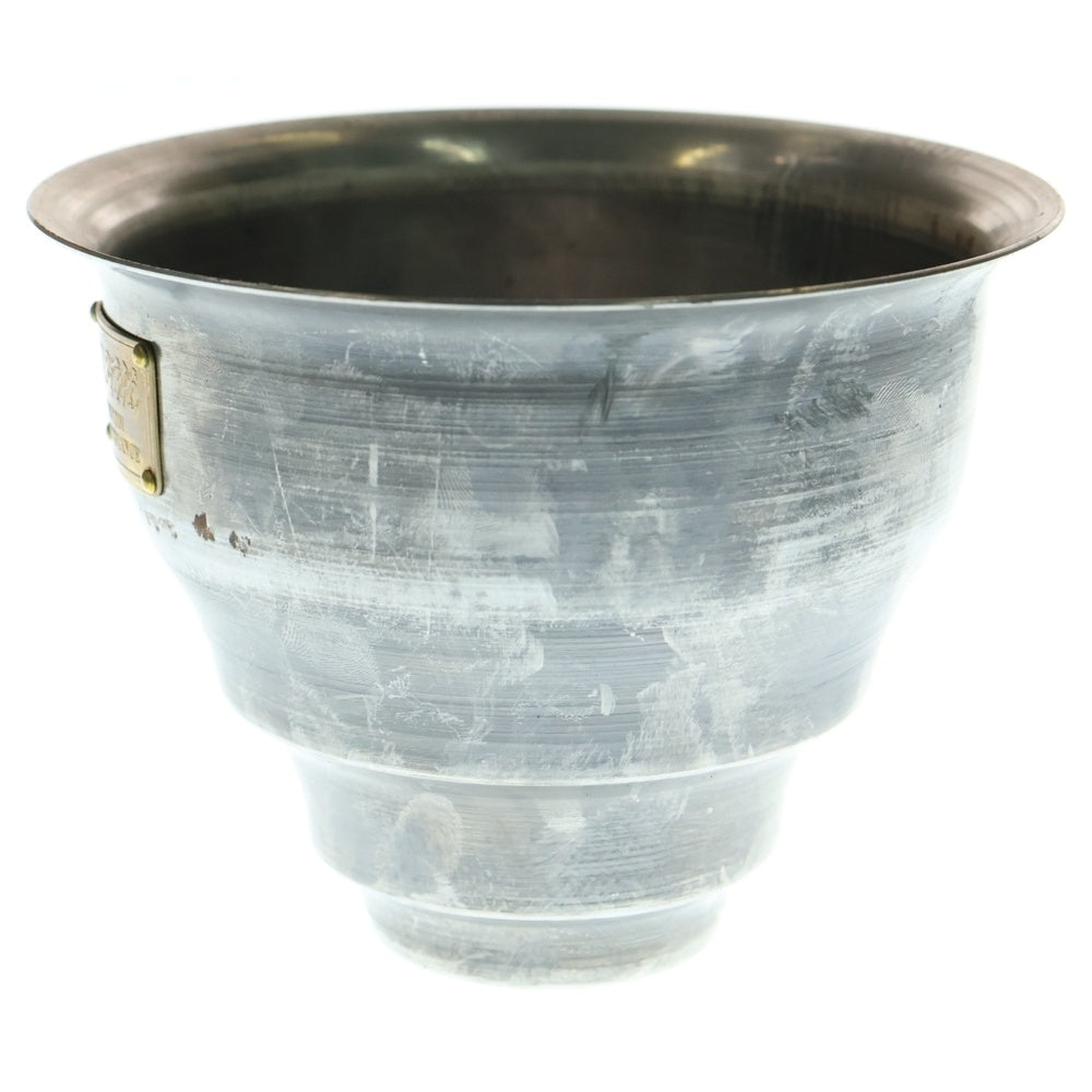 m&m(エムアンドエム) ×MASSES POT TYPE 5 - Conch STEEL / SMALL マシス コンク 鉄鉢 ポット シルバー