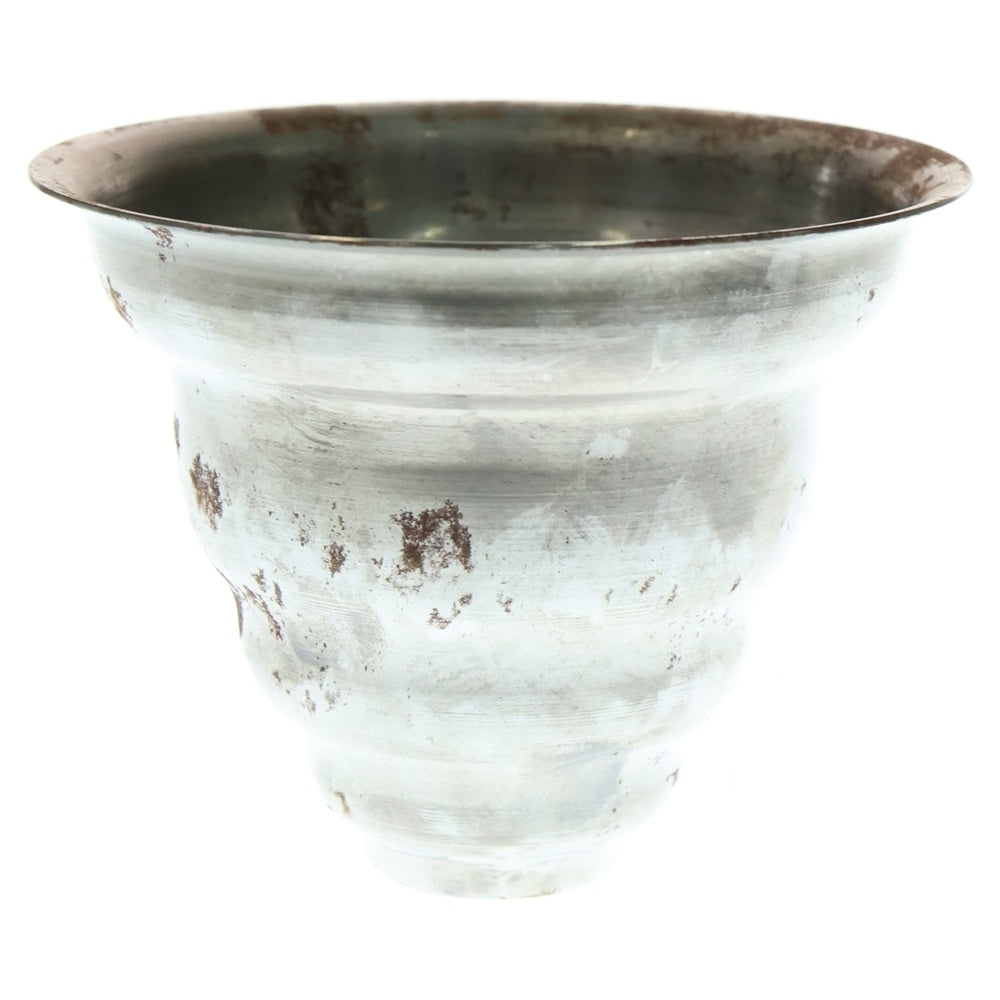 m&m(エムアンドエム) ×MASSES POT TYPE 6 - Bibendum STEEL / SMALL マシス ビバンダム 鉄鉢 ポット シルバー