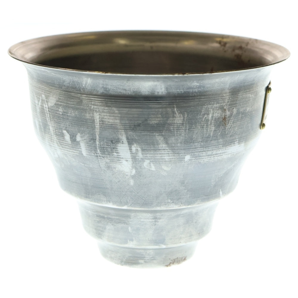 m&m(エムアンドエム) ×MASSES POT TYPE 5 - Conch STEEL / SMALL マシス コンク 鉄鉢 ポット シルバー