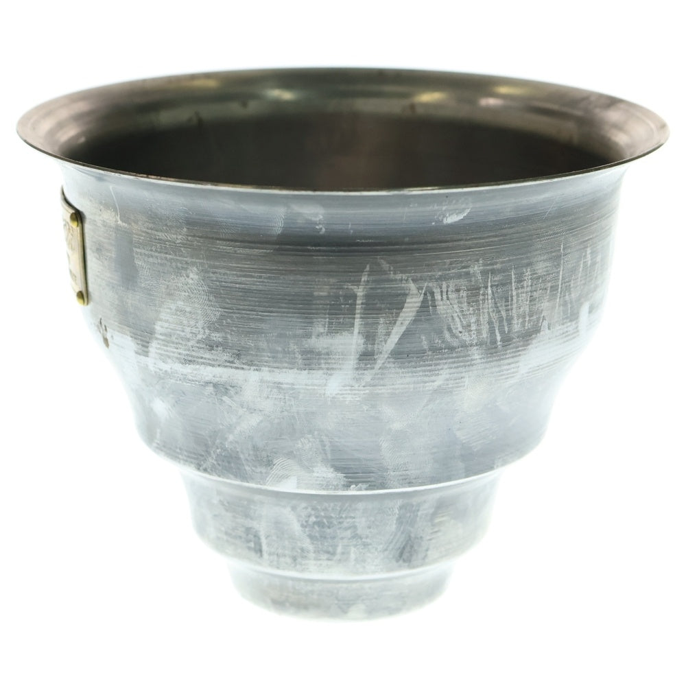 m&m(エムアンドエム) ×MASSES POT TYPE 5 - Conch STEEL / SMALL マシス コンク 鉄鉢 ポット シルバー