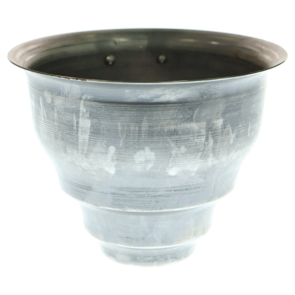 m&m(エムアンドエム) ×MASSES POT TYPE 5 - Conch STEEL / SMALL マシス コンク 鉄鉢 ポット シルバー