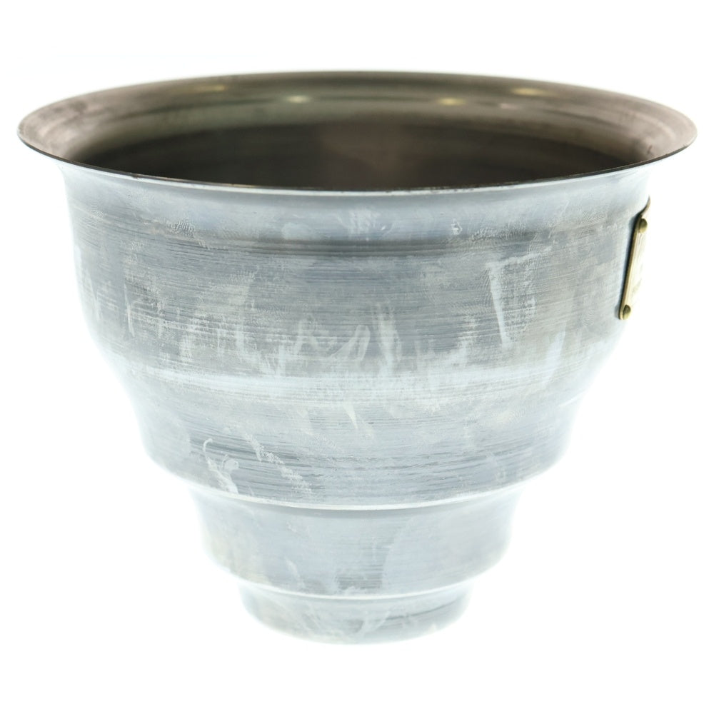 m&m(エムアンドエム) ×MASSES POT TYPE 5 - Conch STEEL / SMALL マシス コンク 鉄鉢 ポット シルバー