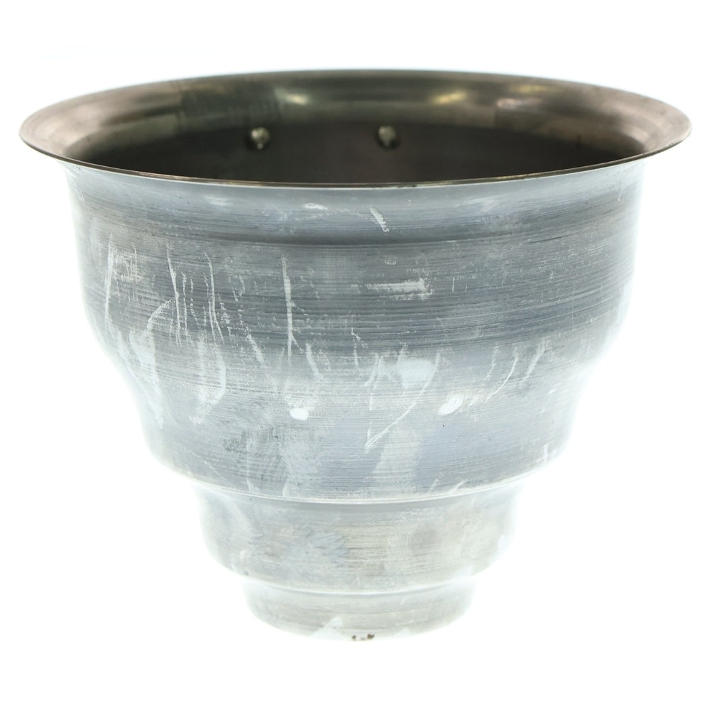 m&m(エムアンドエム) ×MASSES POT TYPE 5 - Conch STEEL / SMALL マシス コンク 鉄鉢 ポット シルバー