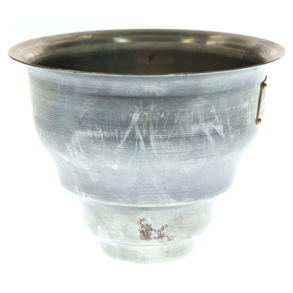 m&m(エムアンドエム) ×MASSES POT TYPE 5 - Conch STEEL / SMALL マシス コンク 鉄鉢 ポット シルバー