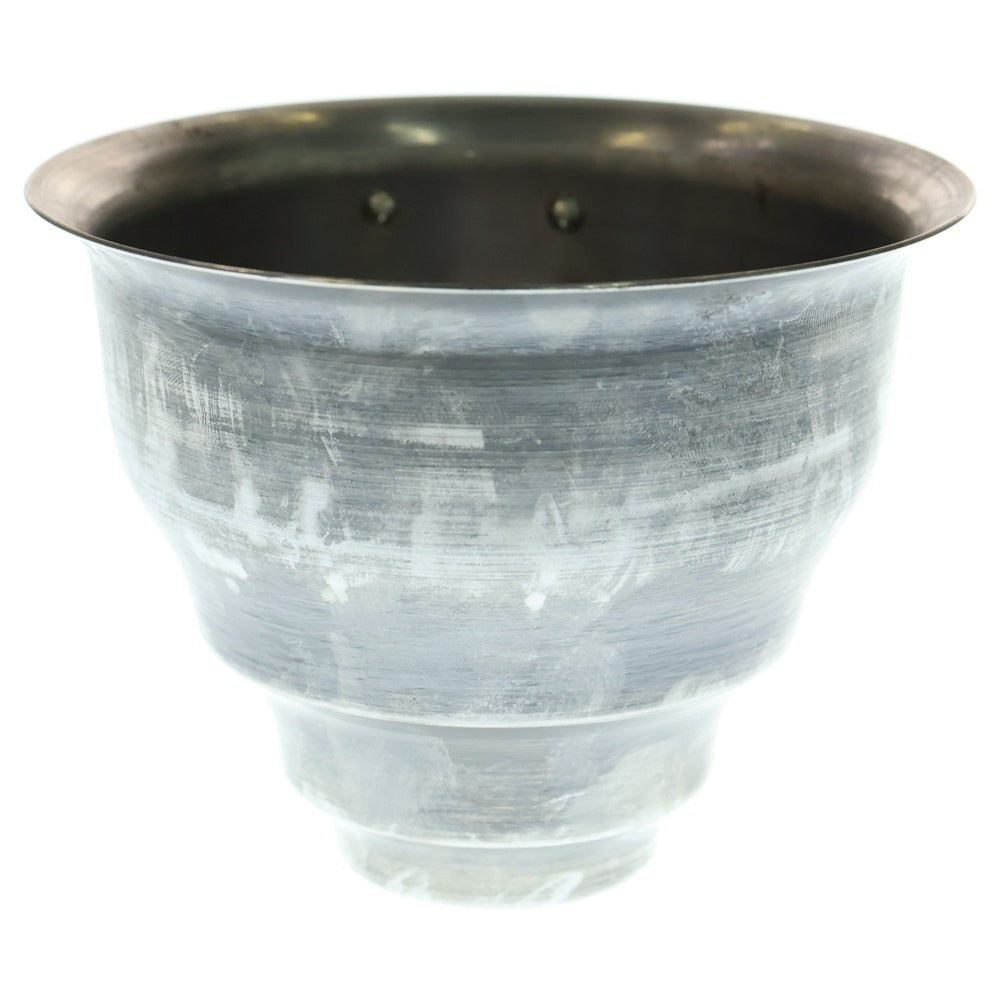 m&m(エムアンドエム) ×MASSES POT TYPE 5 - Conch STEEL / SMALL マシス コンク 鉄鉢 ポット シルバー