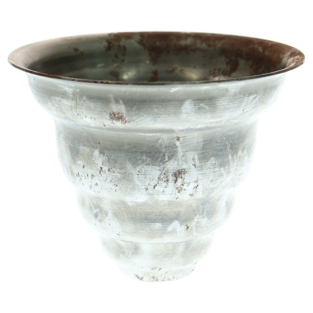 m&m(エムアンドエム) ×MASSES POT TYPE 6 - Bibendum STEEL / SMALL マシス ビバンダム 鉄鉢 ポット シルバー