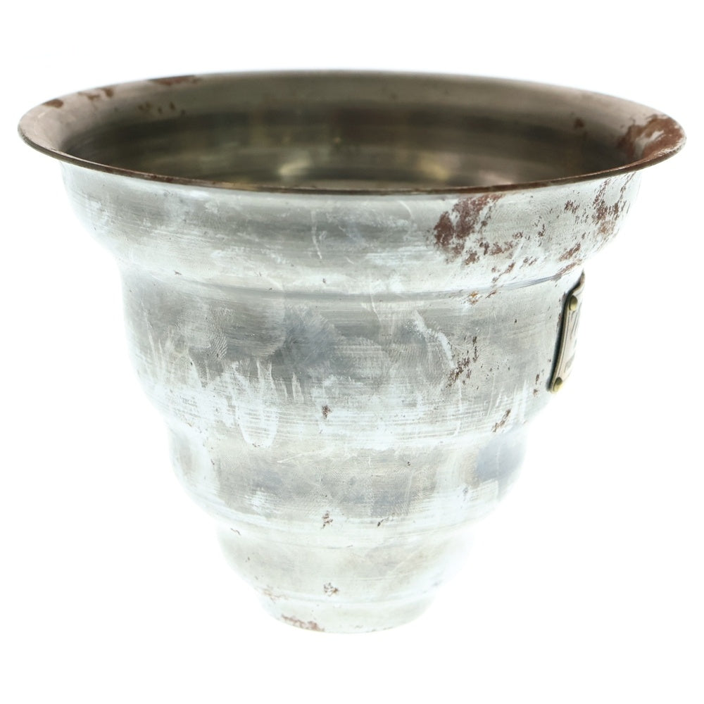 m&m(エムアンドエム) ×MASSES POT TYPE 6 - Bibendum STEEL / SMALL マシス ビバンダム 鉄鉢 ポット シルバー