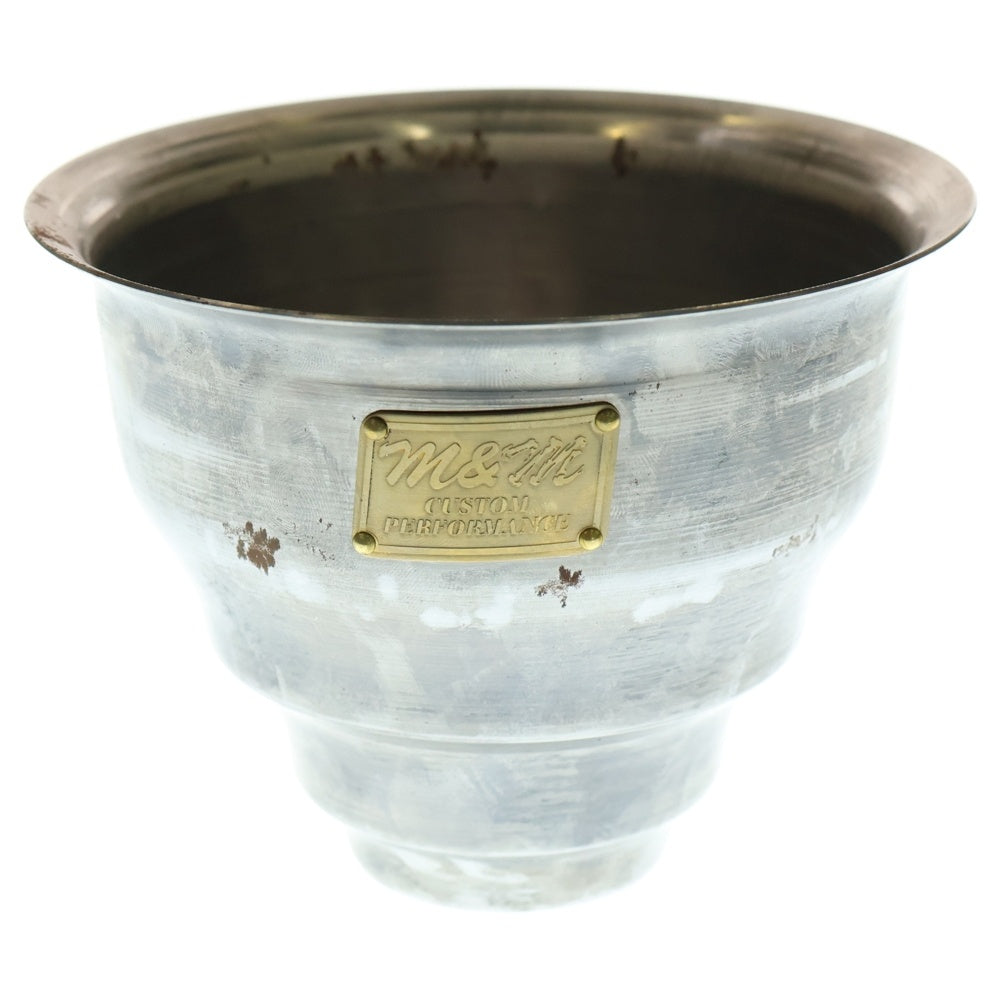 m&m(エムアンドエム) ×MASSES POT TYPE 5 - Conch STEEL / SMALL マシス コンク 鉄鉢 ポット シルバー