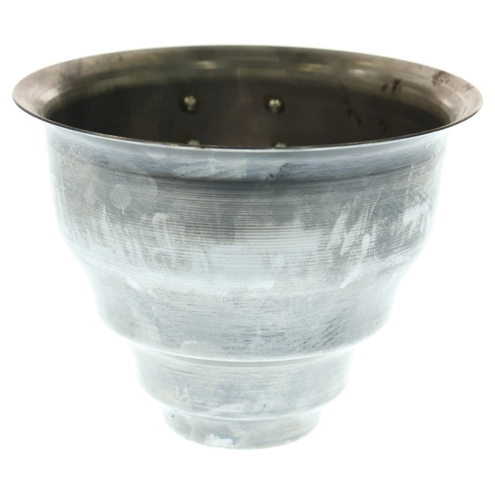 m&m(エムアンドエム) ×MASSES POT TYPE 5 - Conch STEEL / SMALL マシス コンク 鉄鉢 ポット シルバー