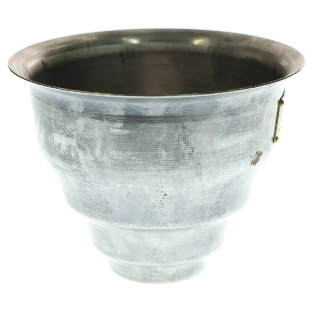 m&m(エムアンドエム) ×MASSES POT TYPE 5 - Conch STEEL / SMALL マシス コンク 鉄鉢 ポット シルバー