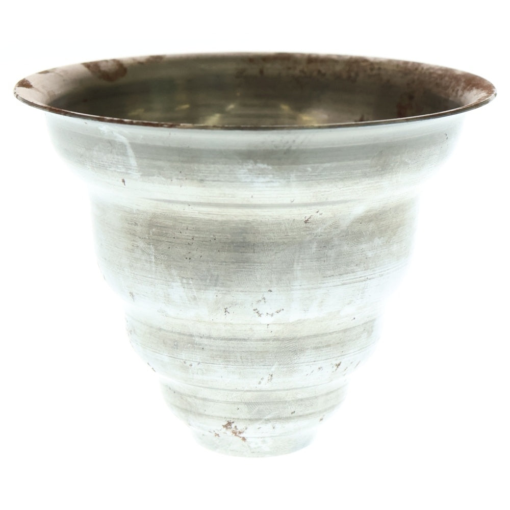 m&m(エムアンドエム) ×MASSES POT TYPE 6 - Bibendum STEEL / SMALL マシス ビバンダム 鉄鉢 ポット シルバー