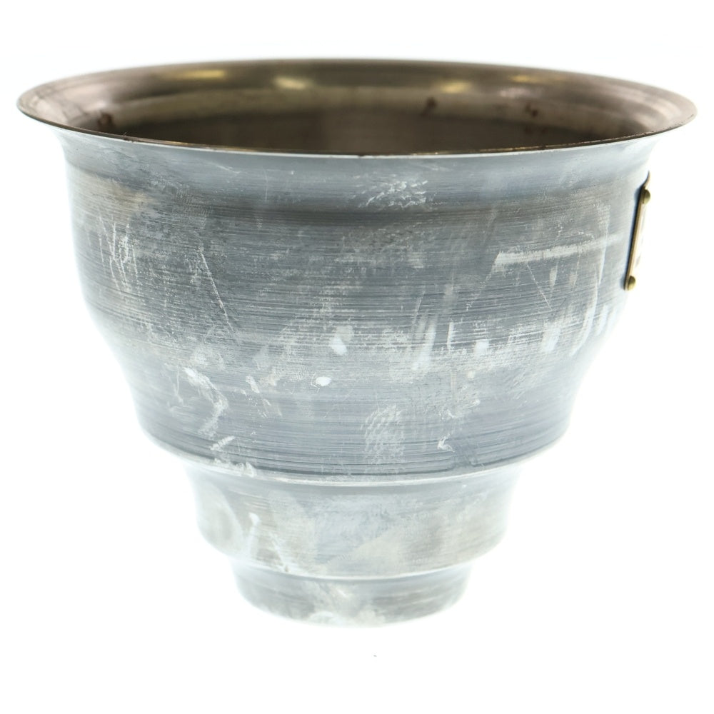 m&m(エムアンドエム) ×MASSES POT TYPE 5 - Conch STEEL / SMALL マシス コンク 鉄鉢 ポット シルバー