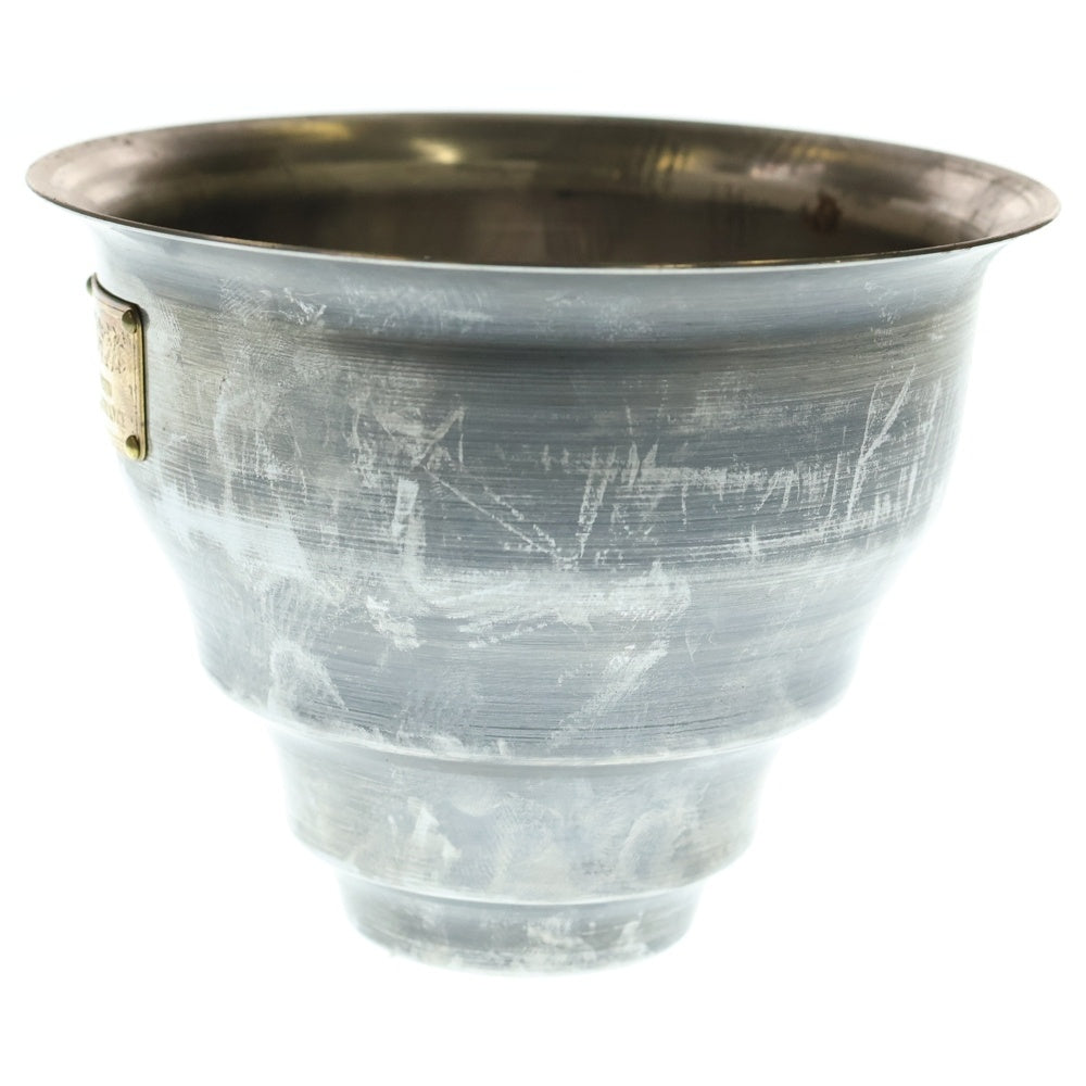 m&m(エムアンドエム) ×MASSES POT TYPE 5 - Conch STEEL / SMALL マシス コンク 鉄鉢 ポット シルバー