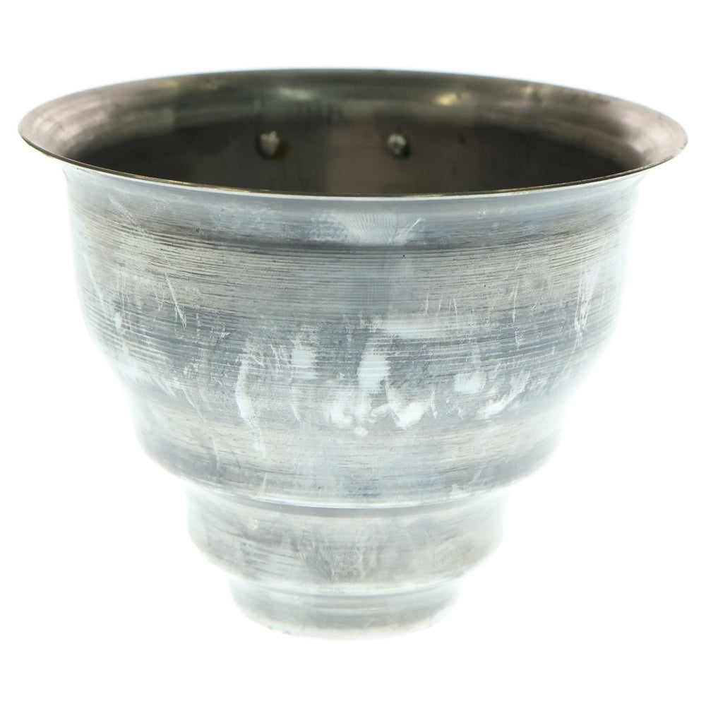 m&m(エムアンドエム) ×MASSES POT TYPE 5 - Conch STEEL / SMALL マシス コンク 鉄鉢 ポット シルバー