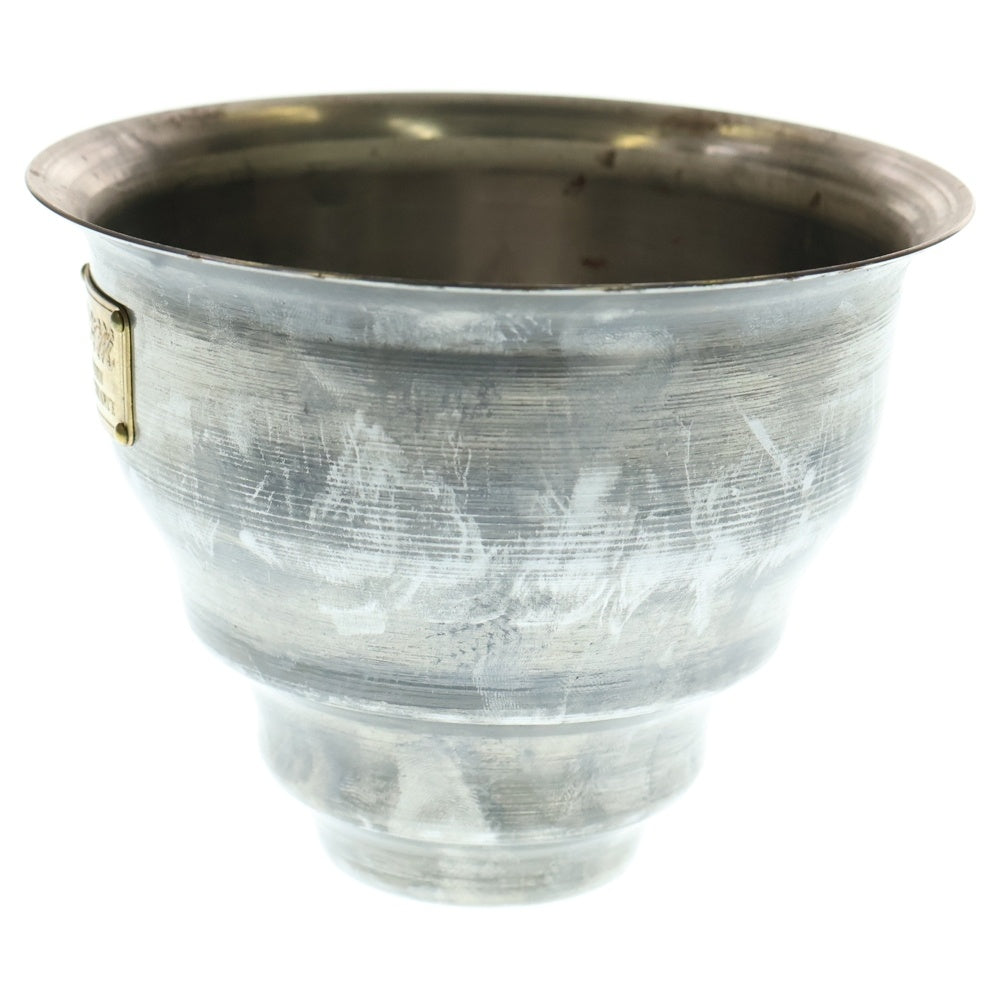 m&m(エムアンドエム) ×MASSES POT TYPE 5 - Conch STEEL / SMALL マシス コンク 鉄鉢 ポット シルバー