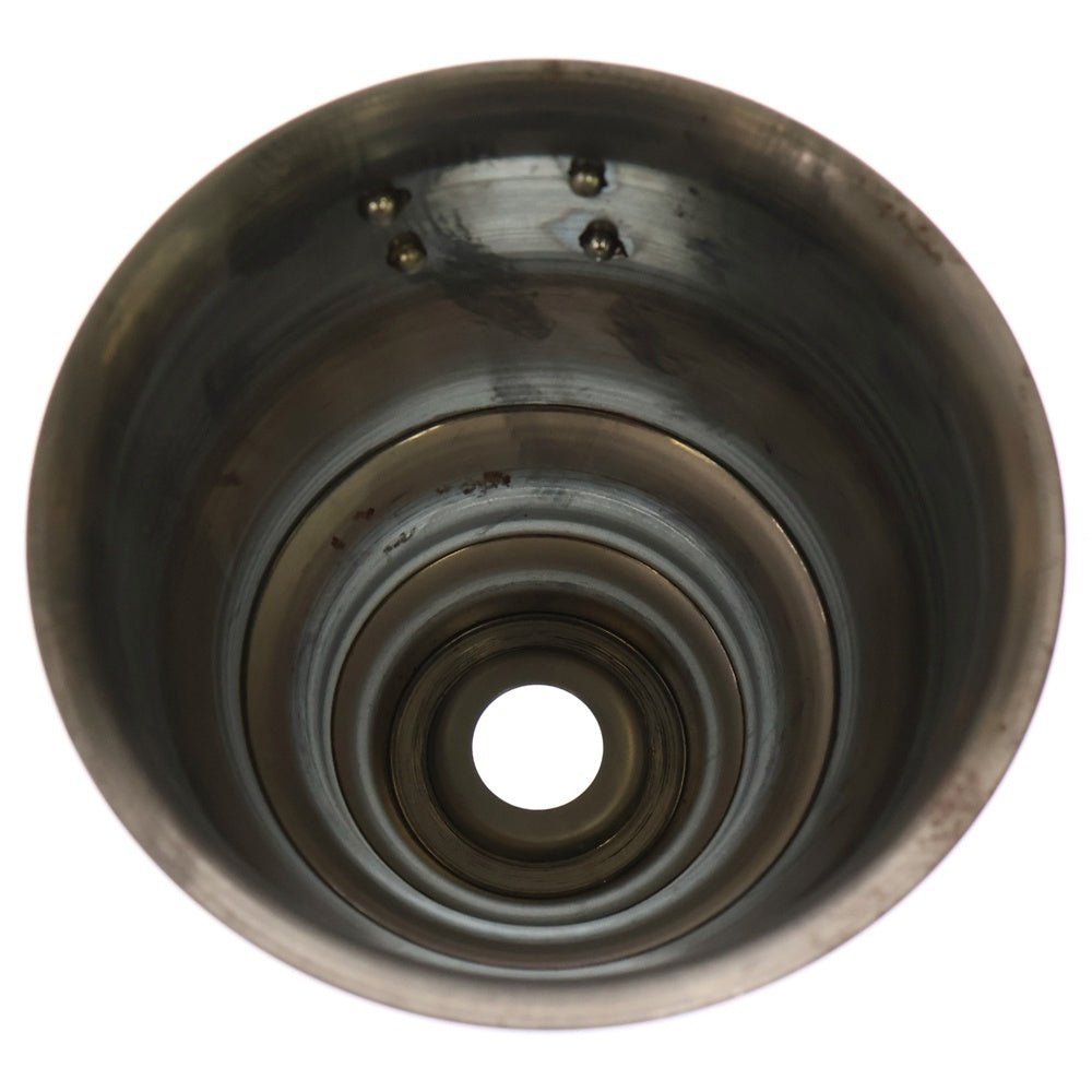 m&m(エムアンドエム) ×MASSES POT TYPE 5 - Conch STEEL / SMALL マシス コンク 鉄鉢 ポット シルバー