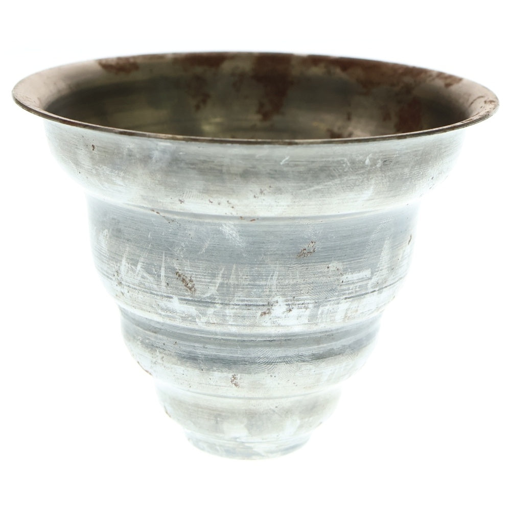 m&m(エムアンドエム) ×MASSES POT TYPE 6 - Bibendum STEEL / SMALL マシス ビバンダム 鉄鉢 ポット シルバー