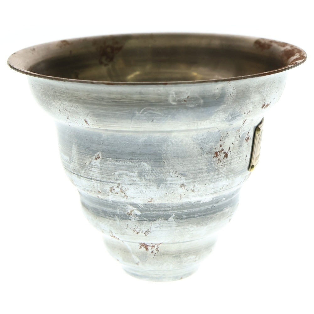 m&m(エムアンドエム) ×MASSES POT TYPE 6 - Bibendum STEEL / SMALL マシス ビバンダム 鉄鉢 ポット シルバー