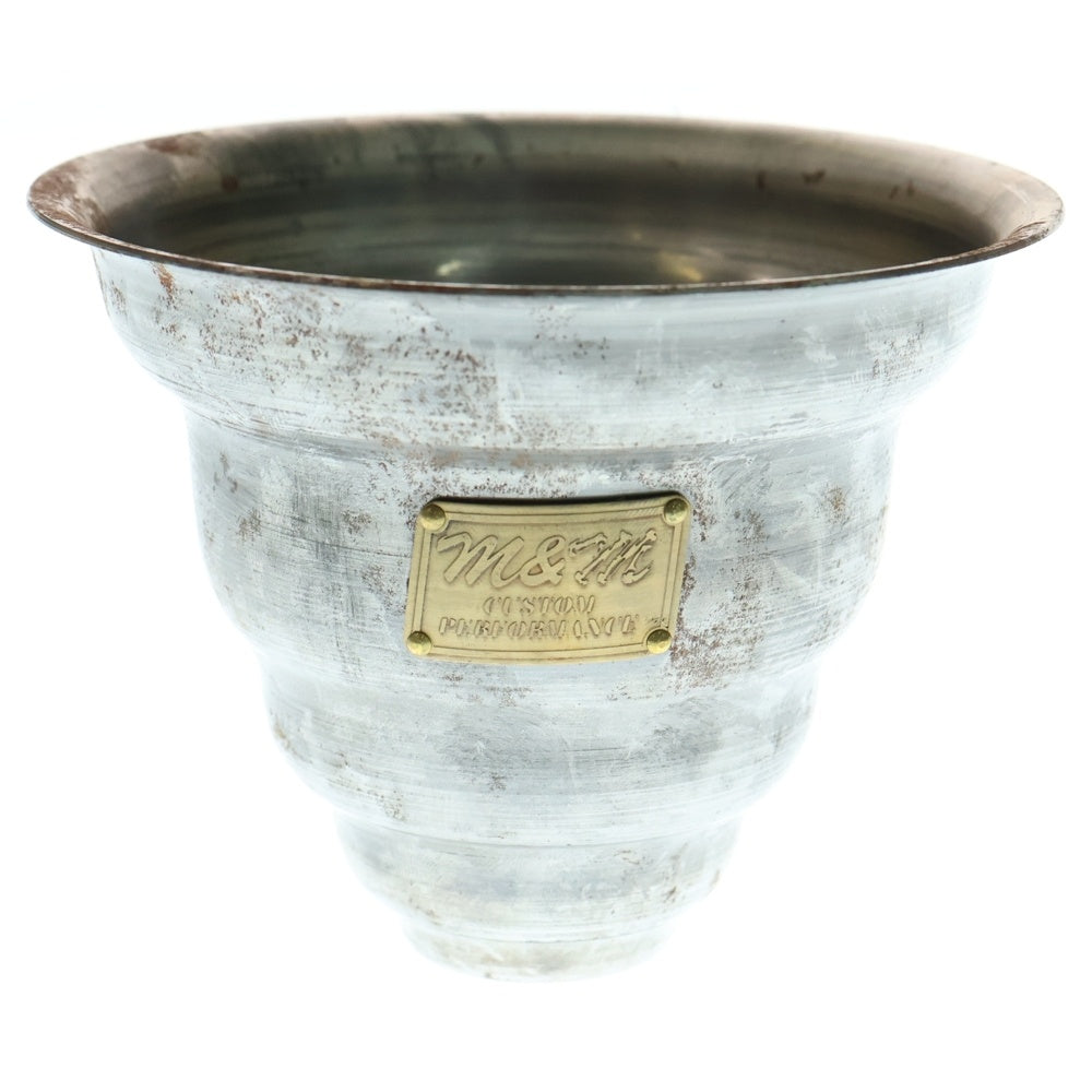 m&m(エムアンドエム) ×MASSES POT TYPE 6 - Bibendum STEEL / SMALL マシス ビバンダム 鉄鉢 ポット シルバー