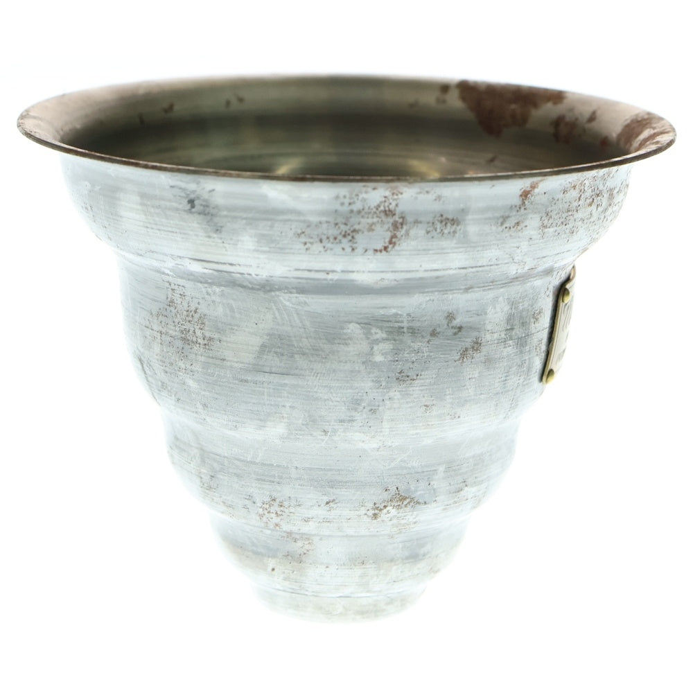 m&m(エムアンドエム) ×MASSES POT TYPE 6 - Bibendum STEEL / SMALL マシス ビバンダム 鉄鉢 ポット シルバー