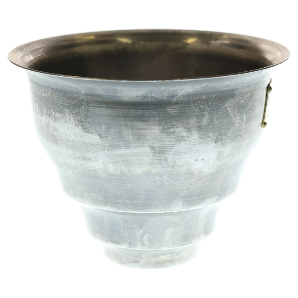 m&m(エムアンドエム) ×MASSES POT TYPE 5 - Conch STEEL / SMALL マシス コンク 鉄鉢 ポット シルバー