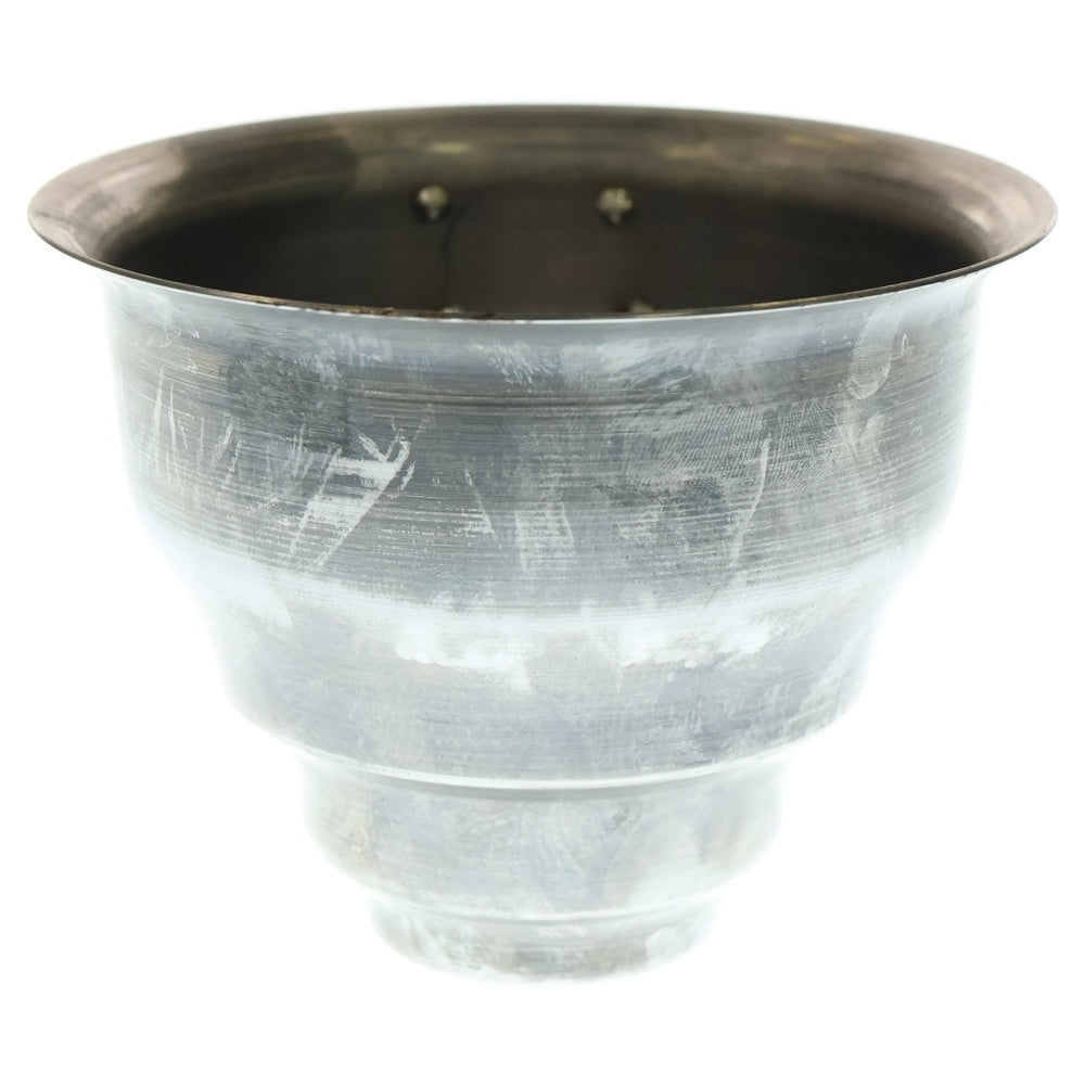 m&m(エムアンドエム) ×MASSES POT TYPE 5 - Conch STEEL / SMALL マシス コンク 鉄鉢 ポット シルバー