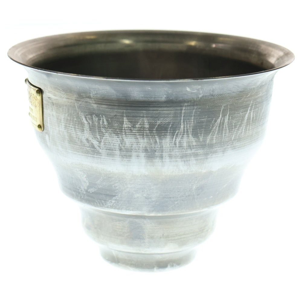 m&m(エムアンドエム) ×MASSES POT TYPE 5 - Conch STEEL / SMALL マシス コンク 鉄鉢 ポット シルバー