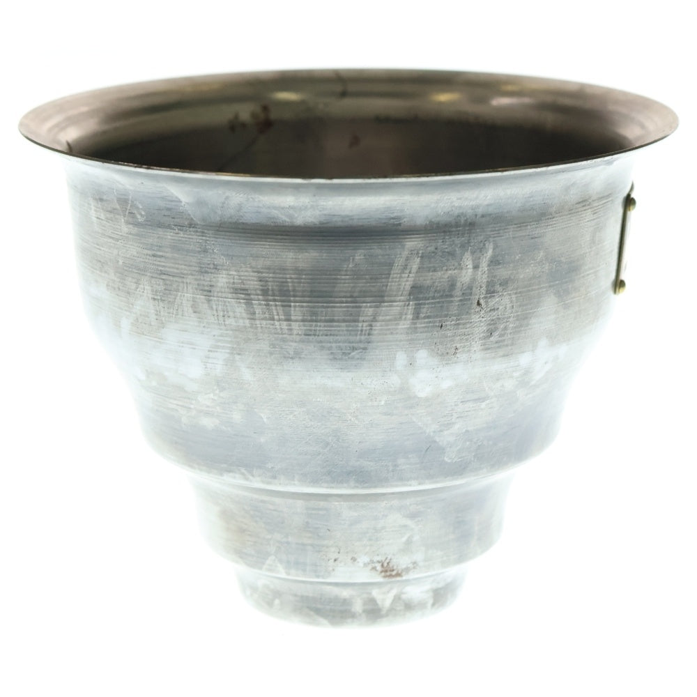 m&m(エムアンドエム) ×MASSES POT TYPE 5 - Conch STEEL / SMALL マシス コンク 鉄鉢 ポット シルバー