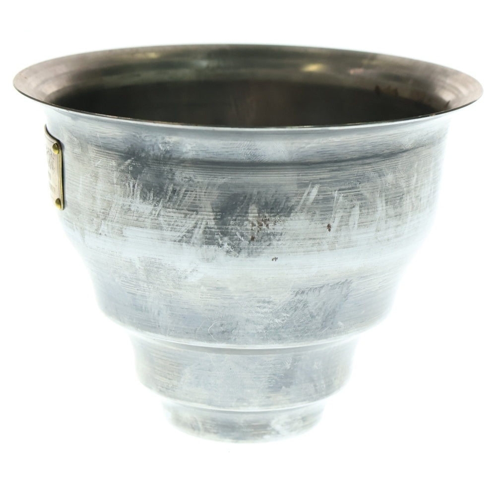 m&m(エムアンドエム) ×MASSES POT TYPE 5 - Conch STEEL / SMALL マシス コンク 鉄鉢 ポット シルバー