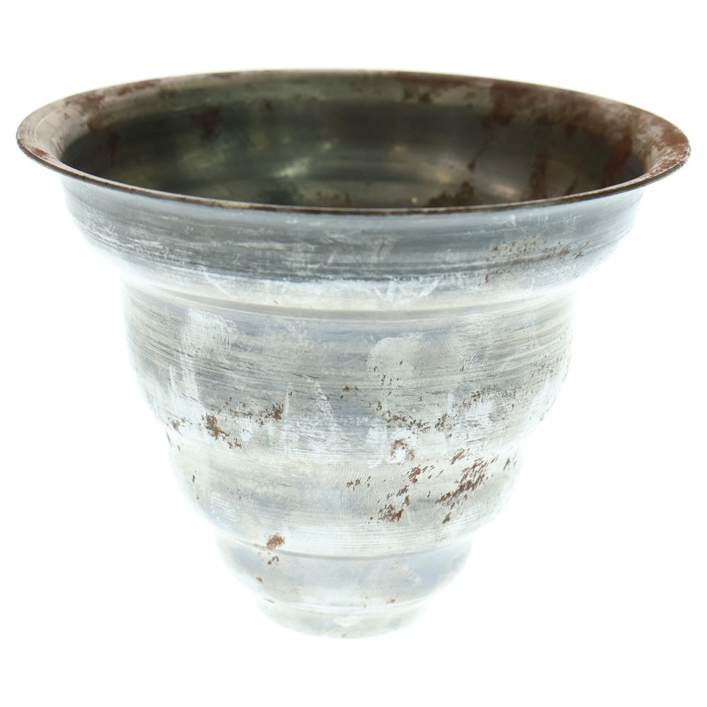 m&m(エムアンドエム) ×MASSES POT TYPE 6 - Bibendum STEEL / SMALL マシス ビバンダム 鉄鉢 ポット シルバー