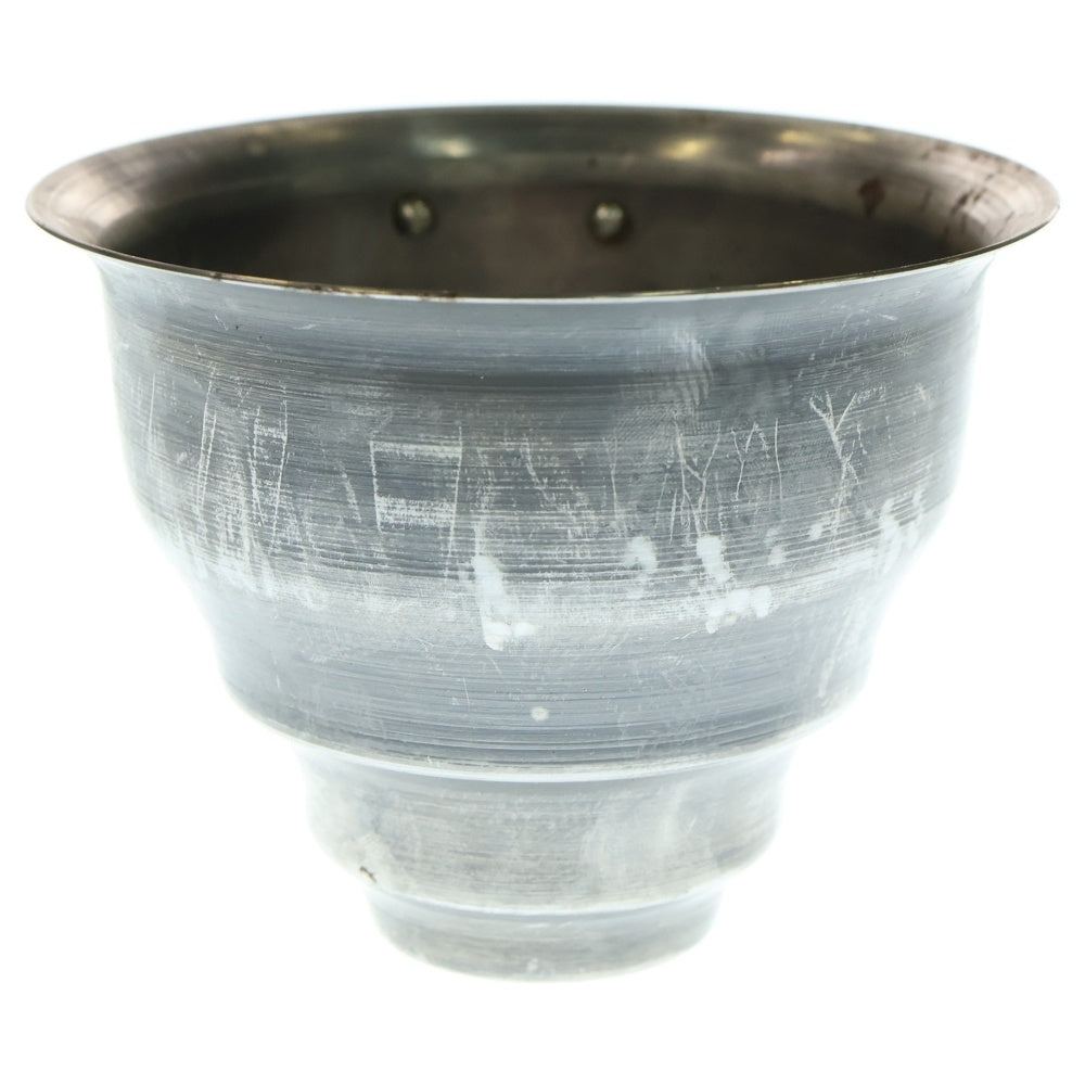 m&m(エムアンドエム) ×MASSES POT TYPE 5 - Conch STEEL / SMALL マシス コンク 鉄鉢 ポット シルバー