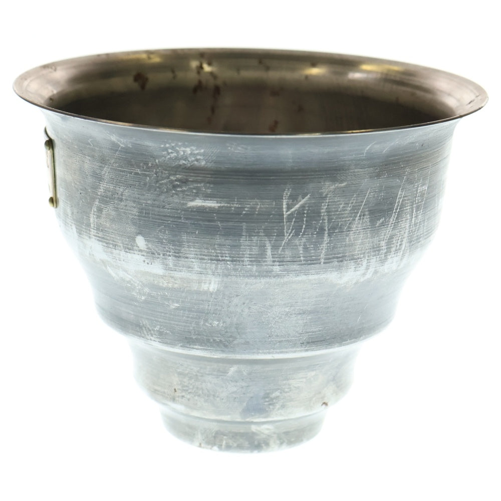 m&m(エムアンドエム) ×MASSES POT TYPE 5 - Conch STEEL / SMALL マシス コンク 鉄鉢 ポット シルバー