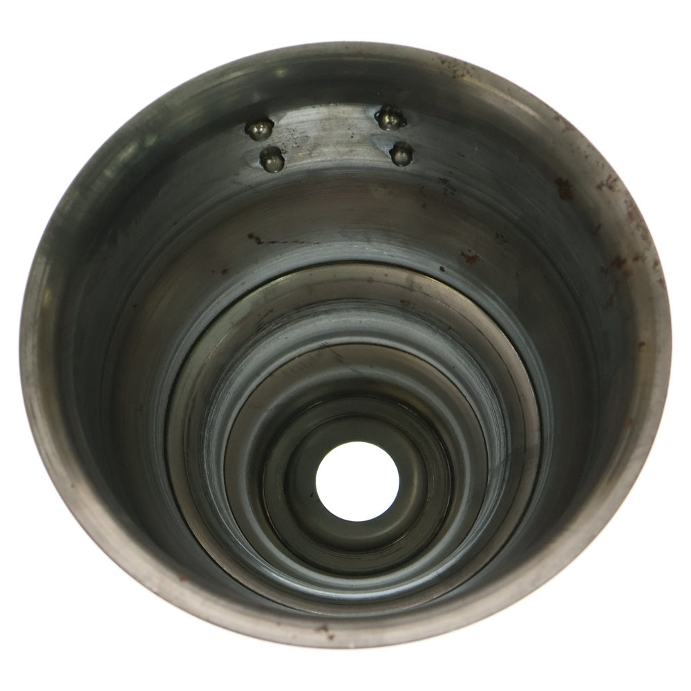 m&m(エムアンドエム) ×MASSES POT TYPE 5 - Conch STEEL / SMALL マシス コンク 鉄鉢 ポット シルバー