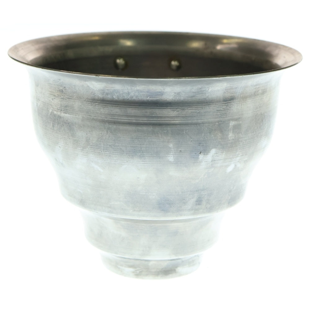 m&m(エムアンドエム) ×MASSES POT TYPE 5 - Conch STEEL / SMALL マシス コンク 鉄鉢 ポット シルバー