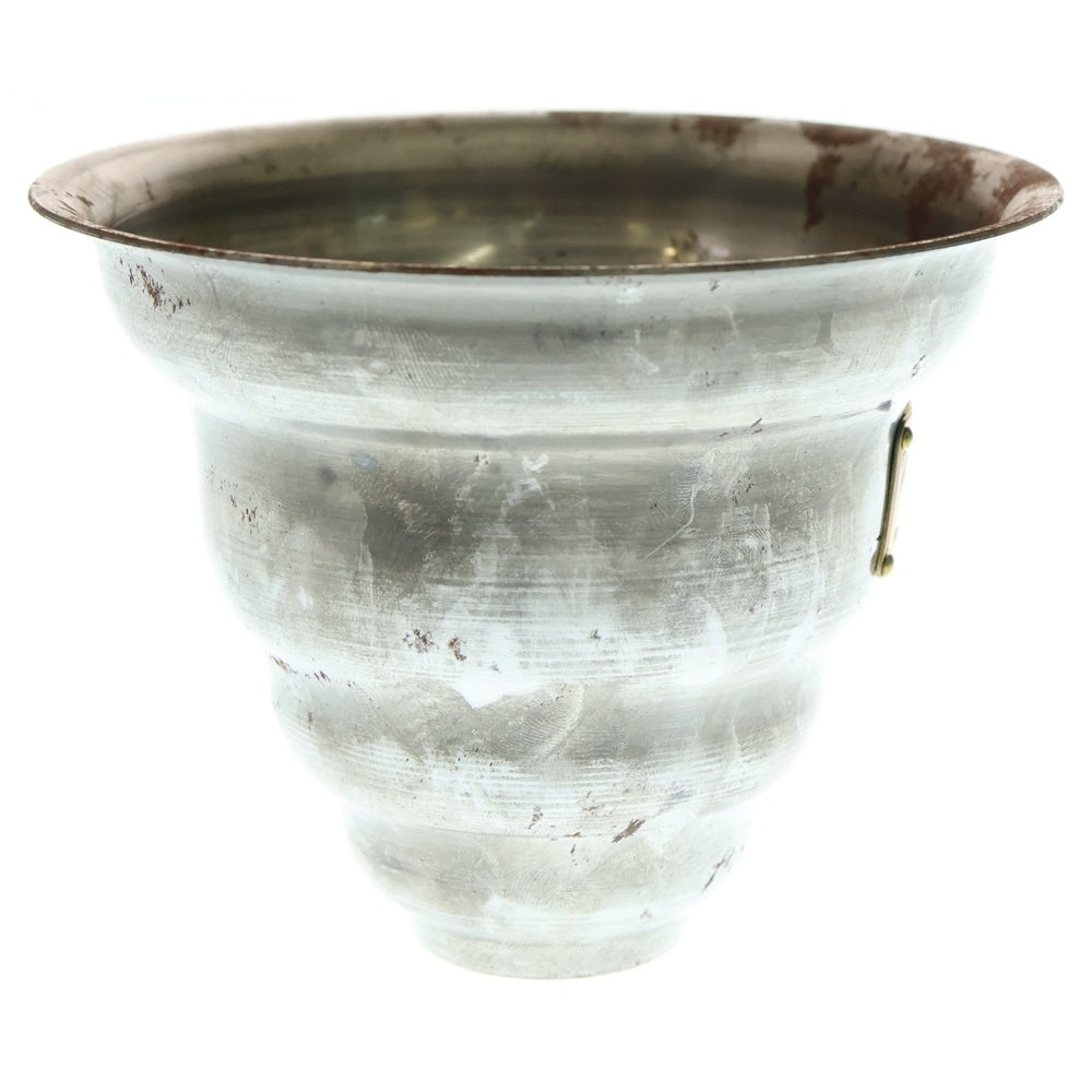 m&m(エムアンドエム) ×MASSES POT TYPE 6 - Bibendum STEEL / SMALL マシス ビバンダム 鉄鉢 ポット シルバー