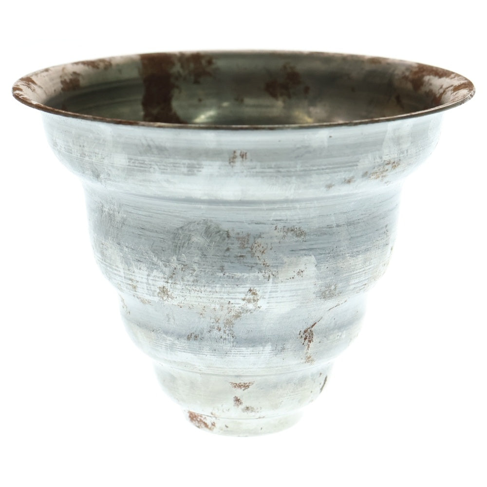 m&m(エムアンドエム) ×MASSES POT TYPE 6 - Bibendum STEEL / SMALL マシス ビバンダム 鉄鉢 ポット シルバー