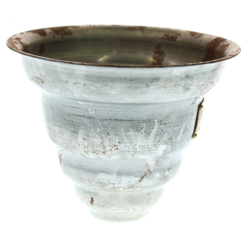 m&m(エムアンドエム) ×MASSES POT TYPE 6 - Bibendum STEEL / SMALL マシス ビバンダム 鉄鉢 ポット シルバー