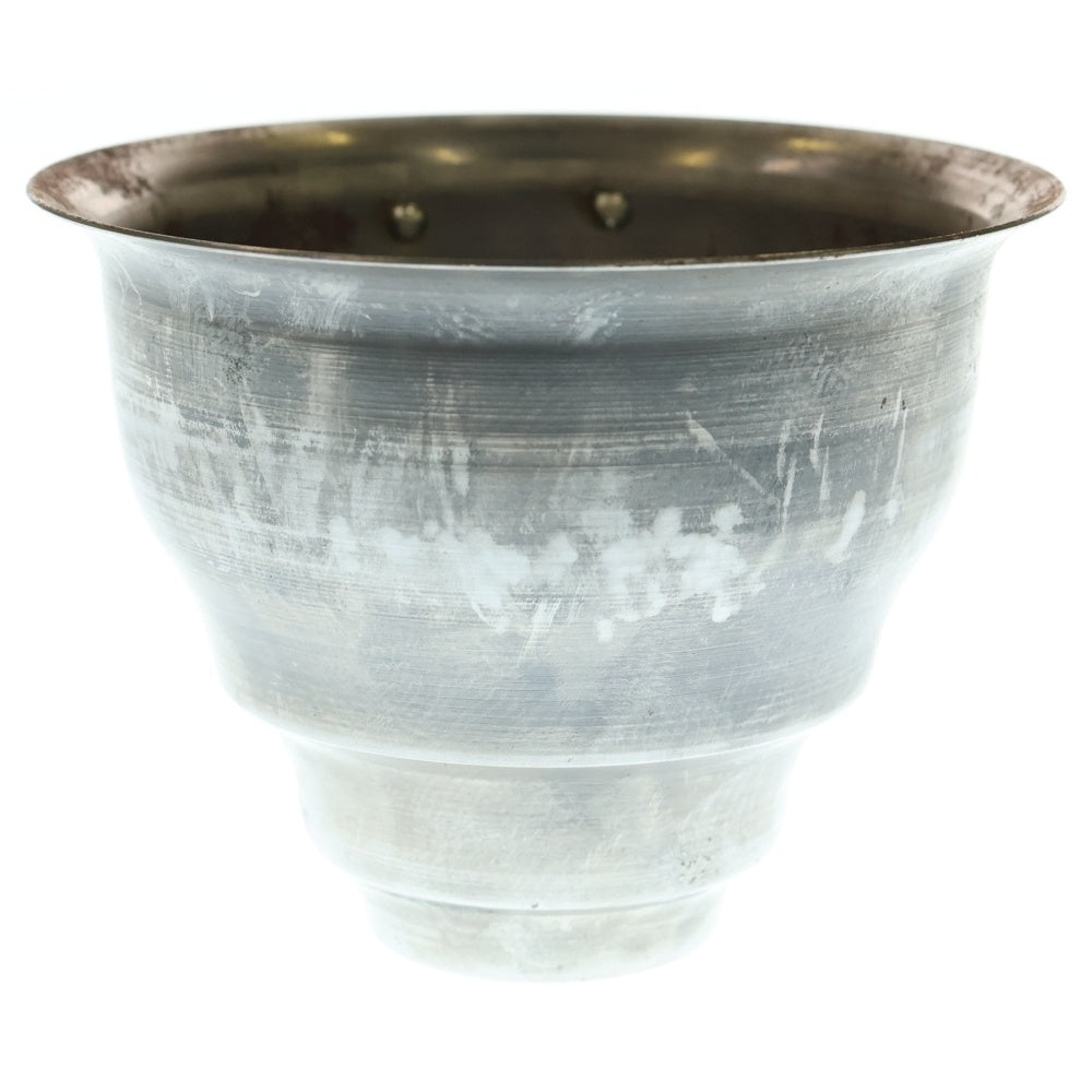 m&m(エムアンドエム) ×MASSES POT TYPE 5 - Conch STEEL / SMALL マシス コンク 鉄鉢 ポット シルバー